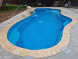 Builder Swimming Pool Contractor Austins Colony Texas Dripping Springs Inground Fiberglass Pools Installer of private backyard oasis