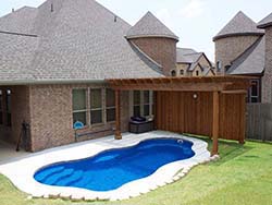 Builder Swimming Pool Company Anderson Mill Estates Texas San Leana Inground Fiberglass Pools Contractor creating private water parks
