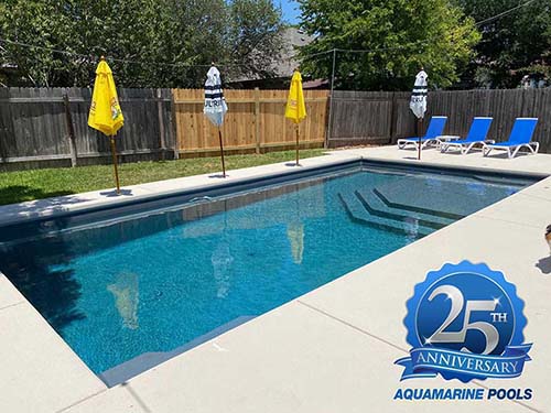 Aquamarine Inground Swimming Pool Contractor Dallas Texas Allen Fiberglass Pools Design Build Professional Companies create private parks