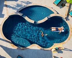 Design Installer In Ground Swimming Pool Builder Fort Worth Texas Beverly Hill Aquamarine fiberglass Pools Professional Contractor private water park